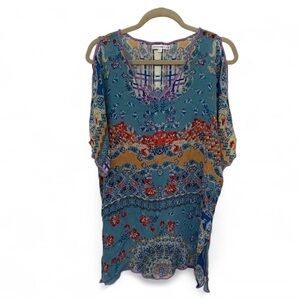 Love Kyla Boho Patchwork Cut Out Sleeves Mini Dress